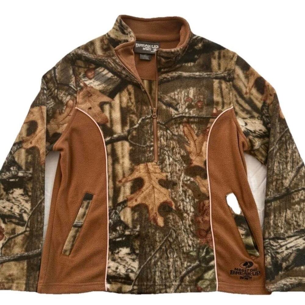 Brown mossy oak break up infinity girls jacket size large